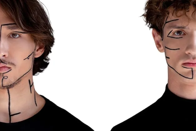 A split image showing two faces: one with harsh, unblended contour lines, and the other with a beautifully blended, natural-looking contour, illustrating the difference between correct and incorrect application.