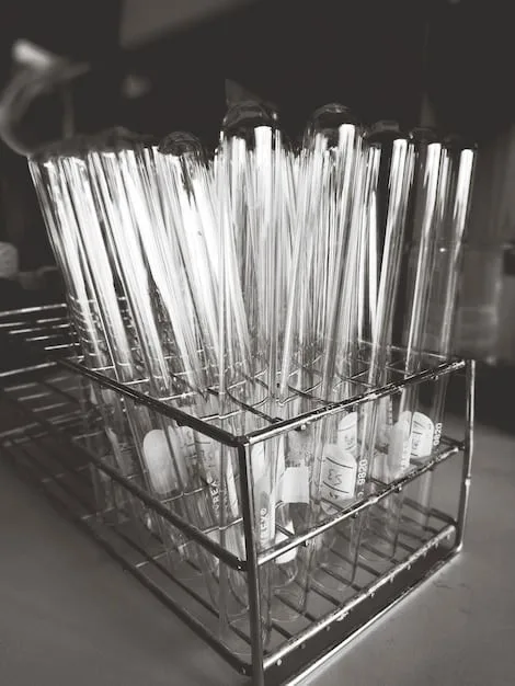 An array of makeup brushes meticulously organized in various clear acrylic and cylindrical holders, sorted by type (face, eye), highlighting clean bristles and easy accessibility.