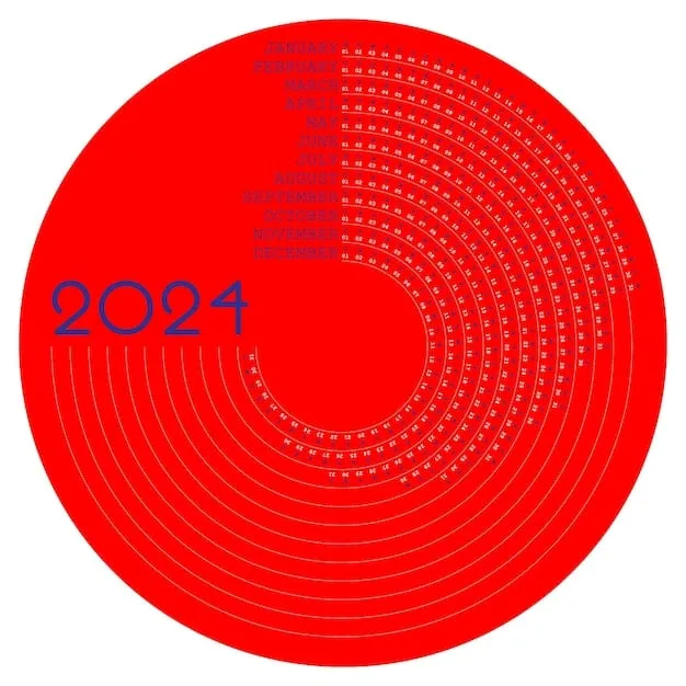 A calendar with a large red circle around