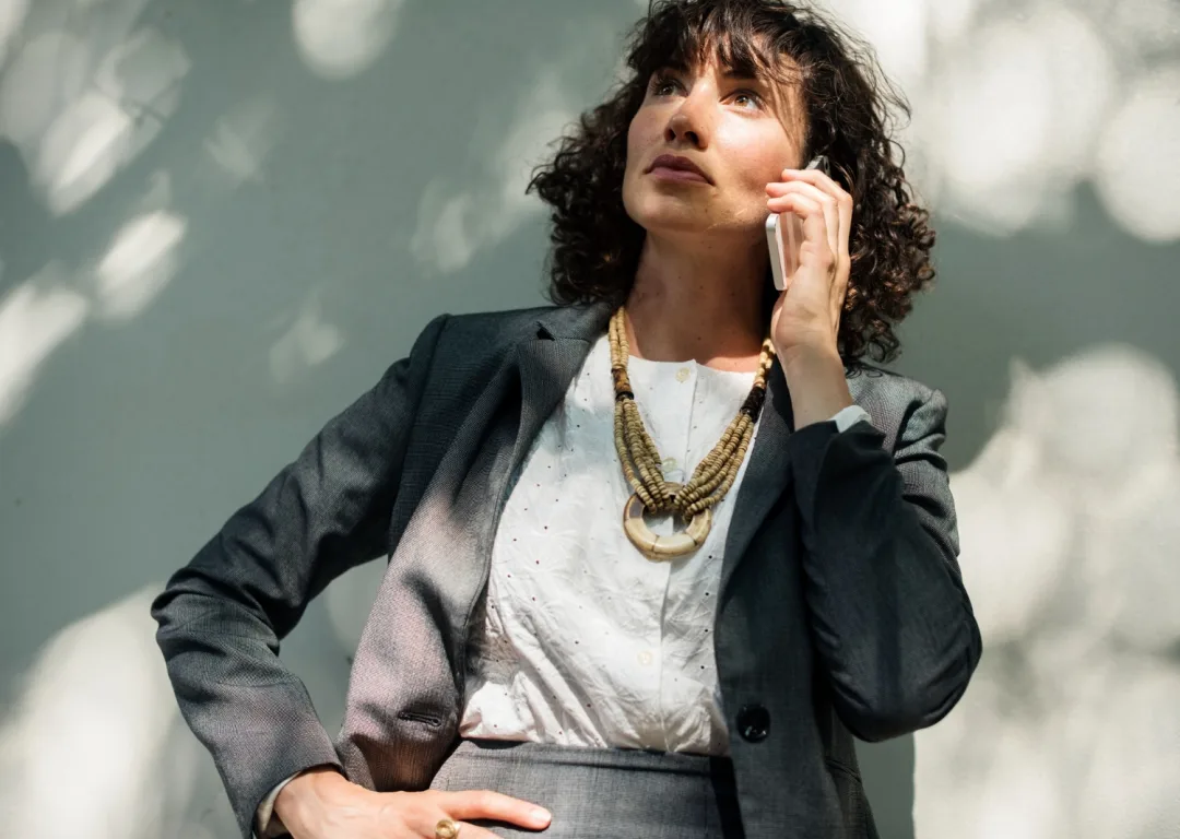 Woman with Statement Necklaces.