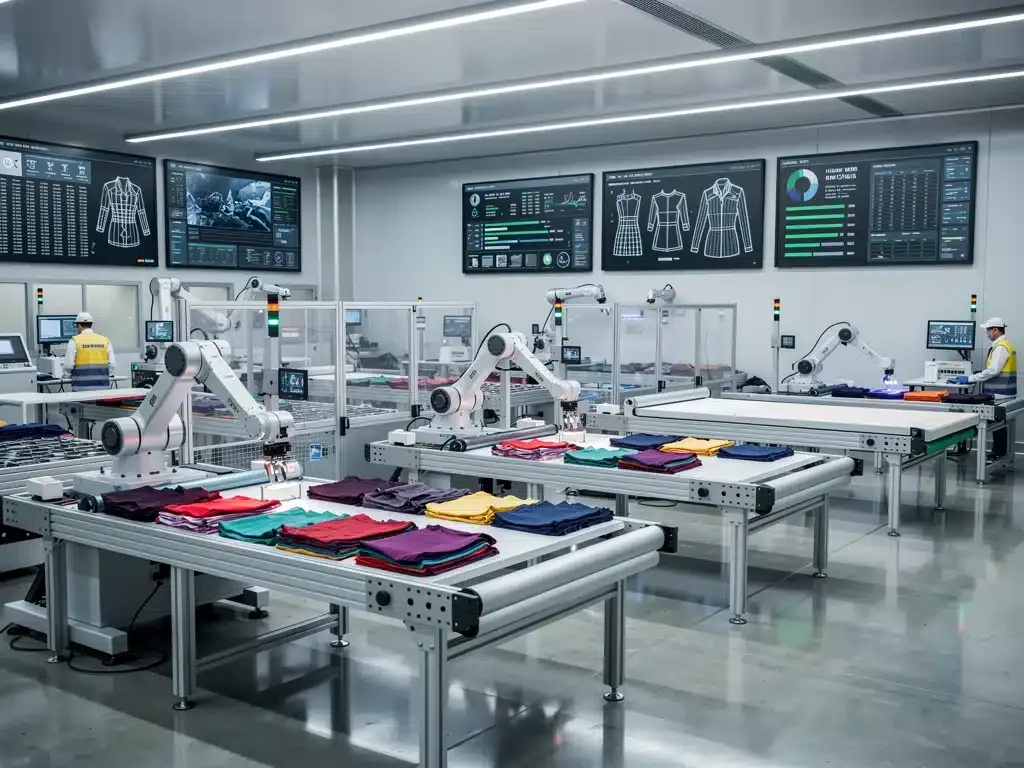 Automated fashion manufacturing with AI robotics