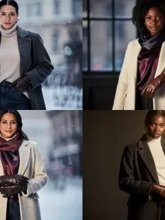 Four new winter fashion collections showcased, highlighting diverse styles and luxurious fabrics.
