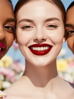Diverse women showcasing vibrant, long-lasting lipsticks for Spring 2026
