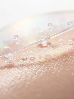 Close-up of healthy skin barrier showing microscopic protection