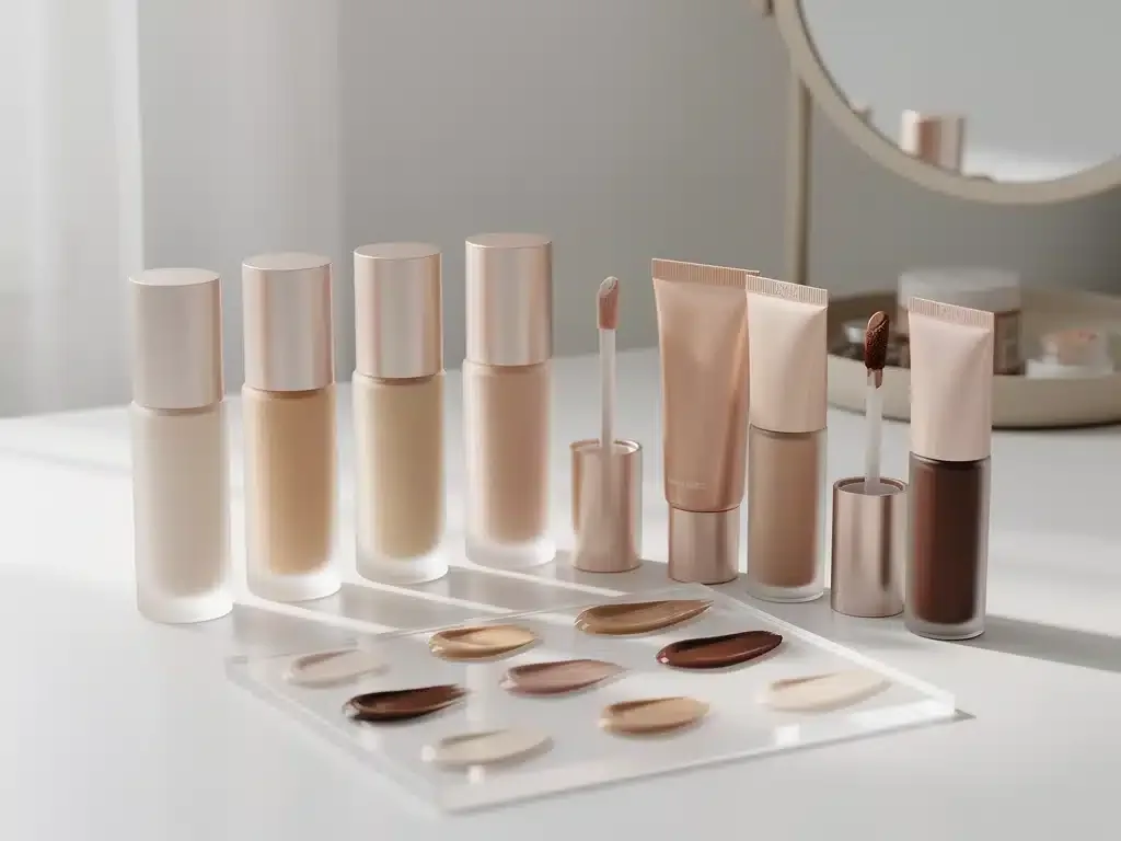 Collection of lightweight complexion products for natural makeup