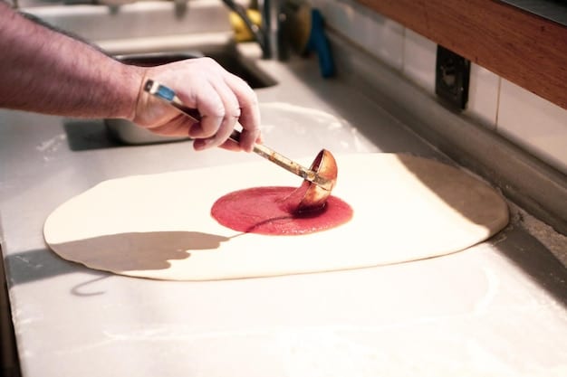 A person gently swirling a wet powder brush on a textured silicone cleaning mat, illustrating the deep cleaning technique.