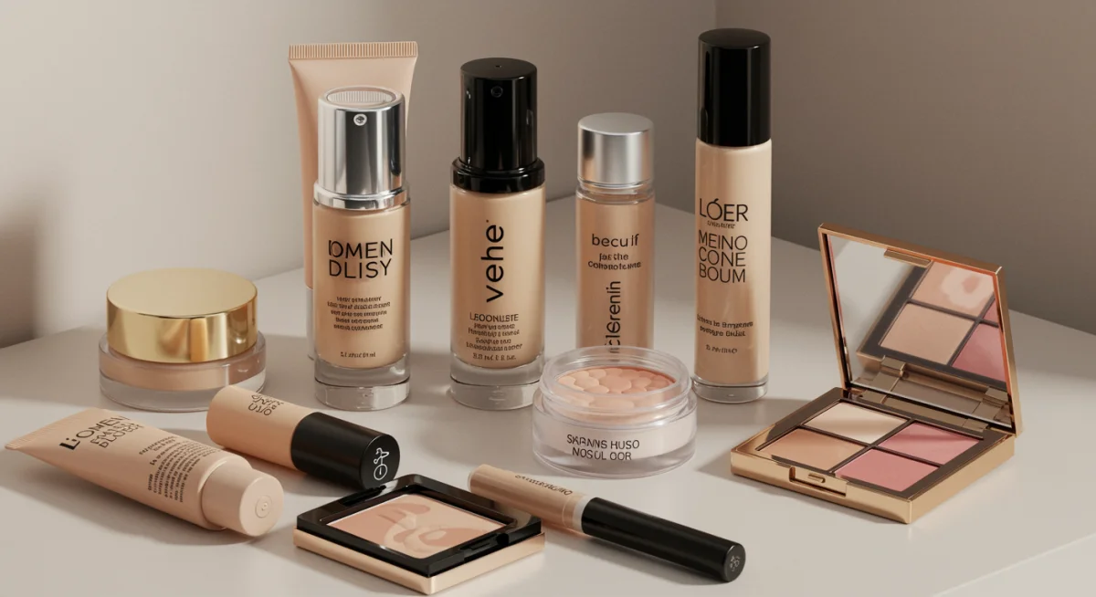 Five essential makeup products for a flawless base on a vanity