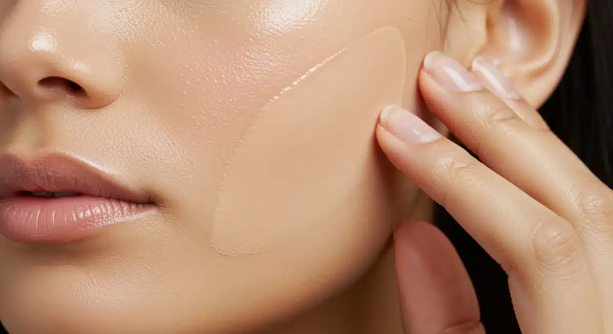 Applying luminous skin tint for a natural finish